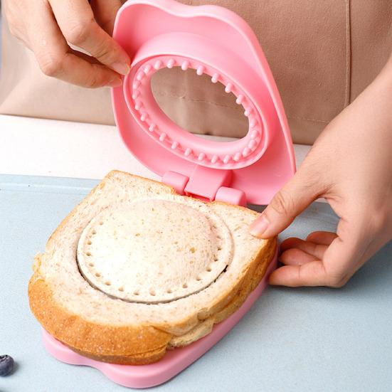 Yousheng Sandwich Cutter And Sealer Portable Sandwiches Maker Pocket Bread Mold Bento Box Tool for Kids Lunch