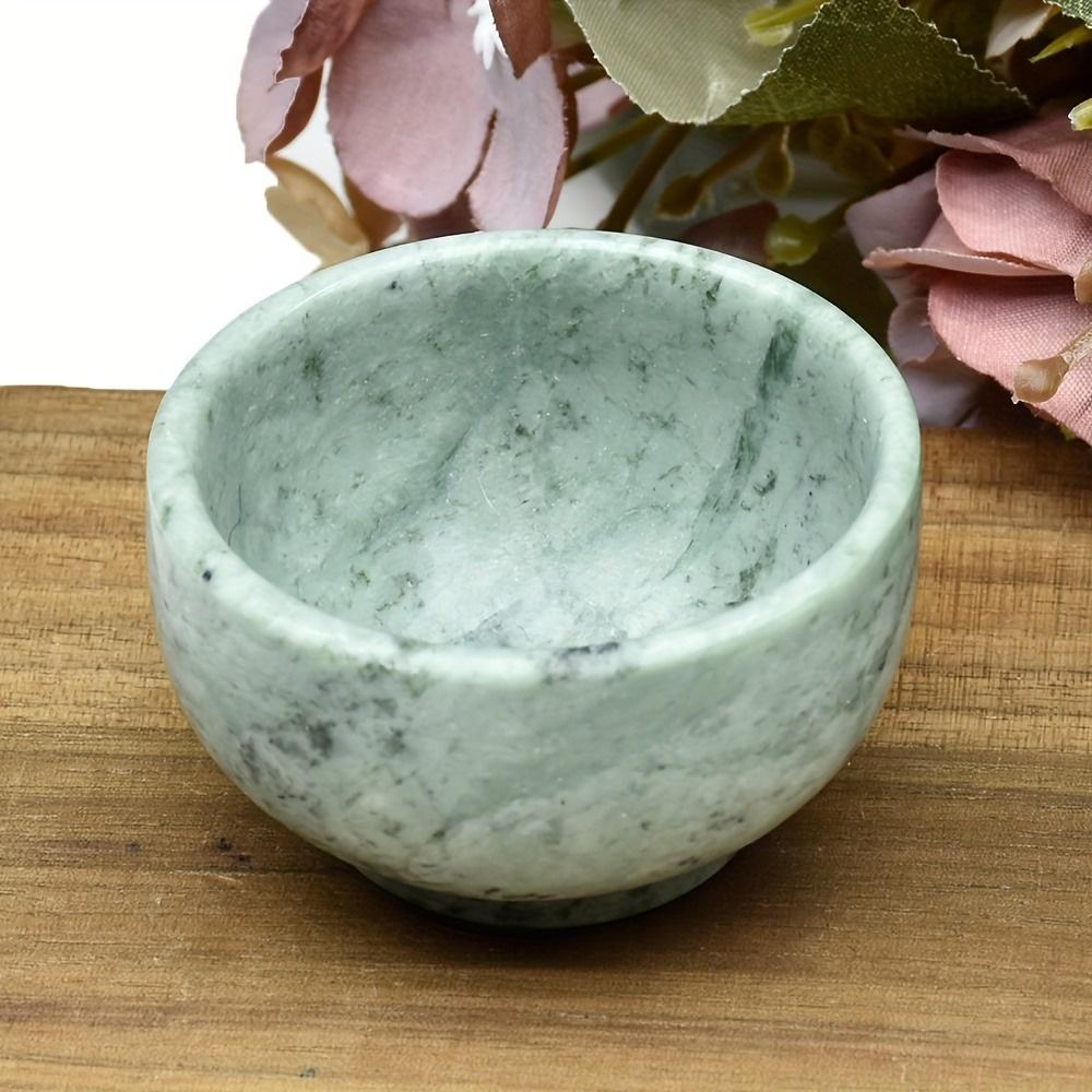 

1PC Natural Light Yellow Stone Bowl Crystal Jade Bowl,Crystal Cup,Cauliflower Jade Bowl Cup Degaussing Bowl Reiki Healing Stone 1Pc
