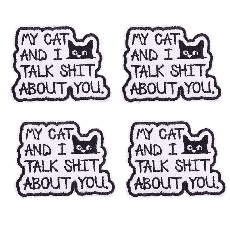 5pcs /Lots Letter Slogan Patch Letter Embroidered Patches Jackets Hats Sew Badges Patch Iron On Patches For Backpack Diy Stickers