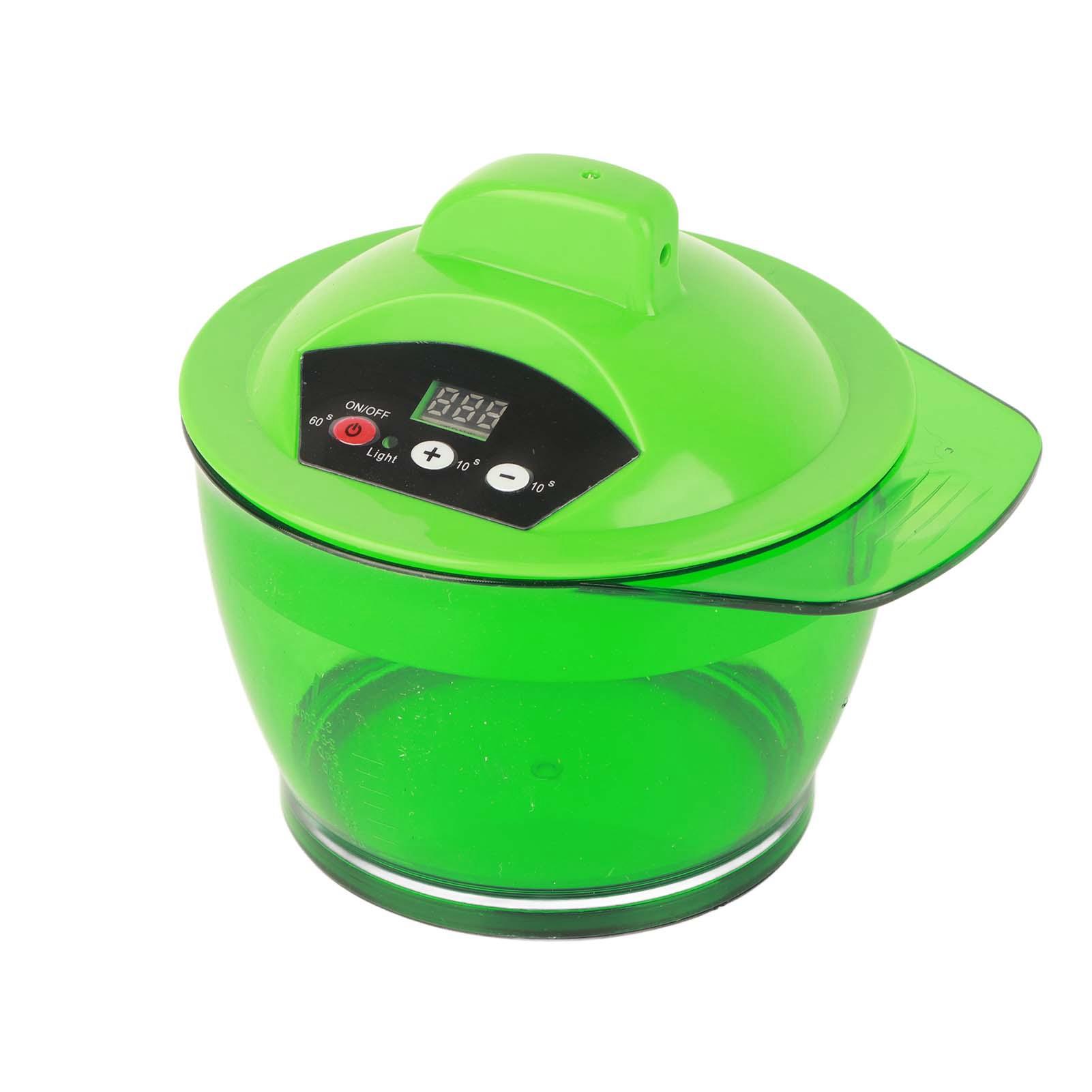 

Электрический миксер для окрашивания волос, автоматический блендер для окрашивания, миска для смешивания красителей (зеленый) зелёный