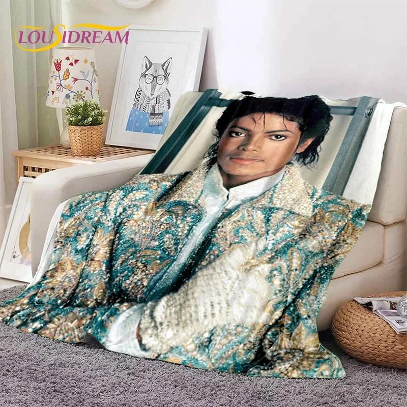 MJ King of Pop Michael Jackson Soft Flannel Blanket for Beds Bedroom Sofa Picnic,Throw Blanket for Cover Outdoors Leisure Gift