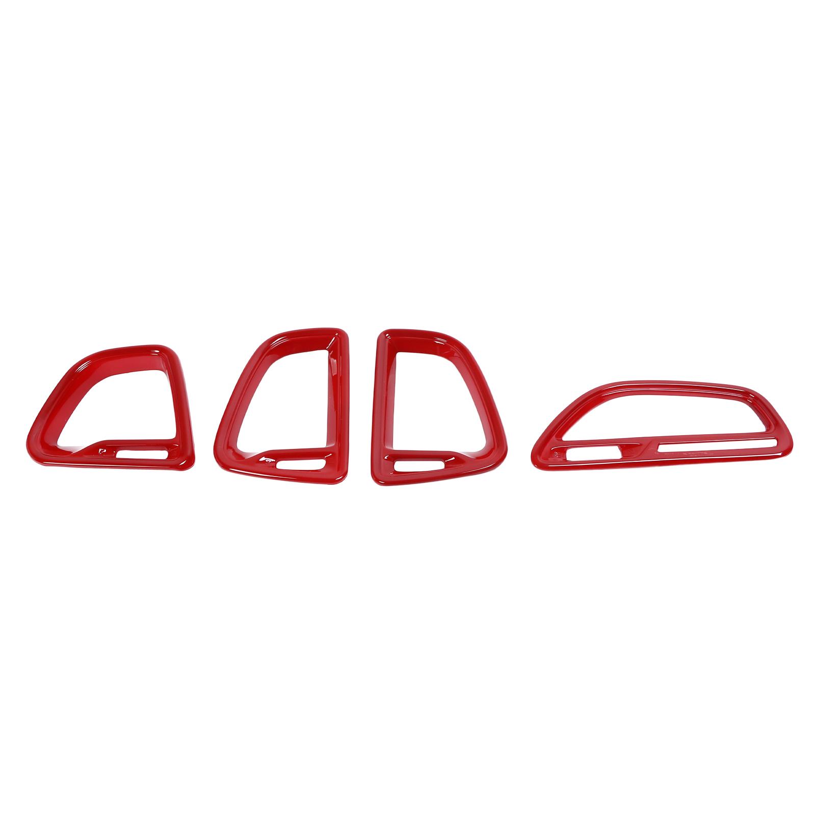 

4 Pcs Central Console Vent Outlet Decoration Cover Trim Replacement for 2015‑2021