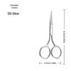 Stainless Steel Eyebrow & Nose Hair Trimmer Scissors with Round Head