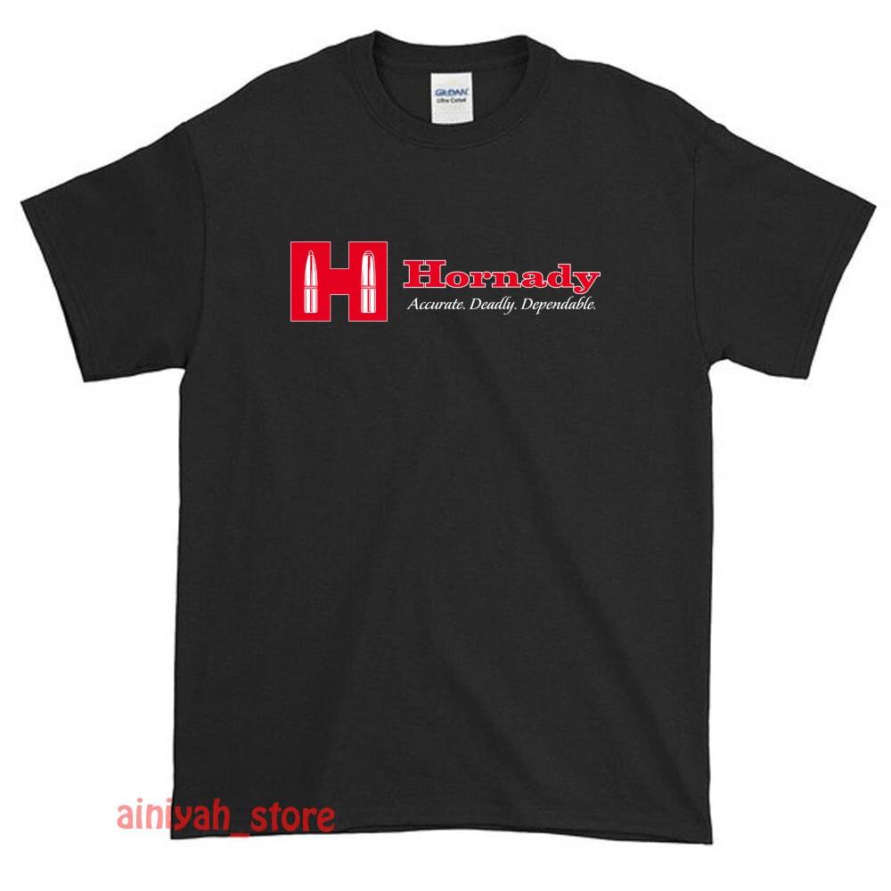 

New Hornady Guns Firearms Logo Men s Funny T shirt USA Size S-XXL 4XL