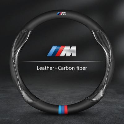 Voor Auto Stuurwielhoes M X1 X3 X5 X6 G20 G30 E39 E46 E87 E90 E92 F10 F15 F30 Koolstofvezel Suede Leer Accessoires