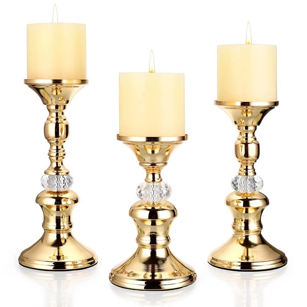 Vintage Elegant Candlestick Holders Candlelight Dinner Props  Suitable for Wedding Anniversary