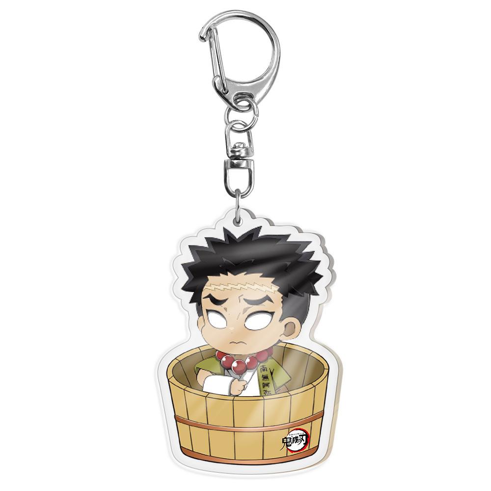 Demon Slayer Kimetsu No Yaiba Infinity Castle Acrylic Keychain Accessories Bag Charm Tokitou Muichirou Action Model Figure Playthings
