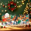 Weihnachts 3D Aufklappkarten Weihnachtsbaum Weihnachtsmann Schneemann Thema Kreatives Urlaubsgeschenk Partygeschenke Dekorationen Heim Schreibtisch Ornamente