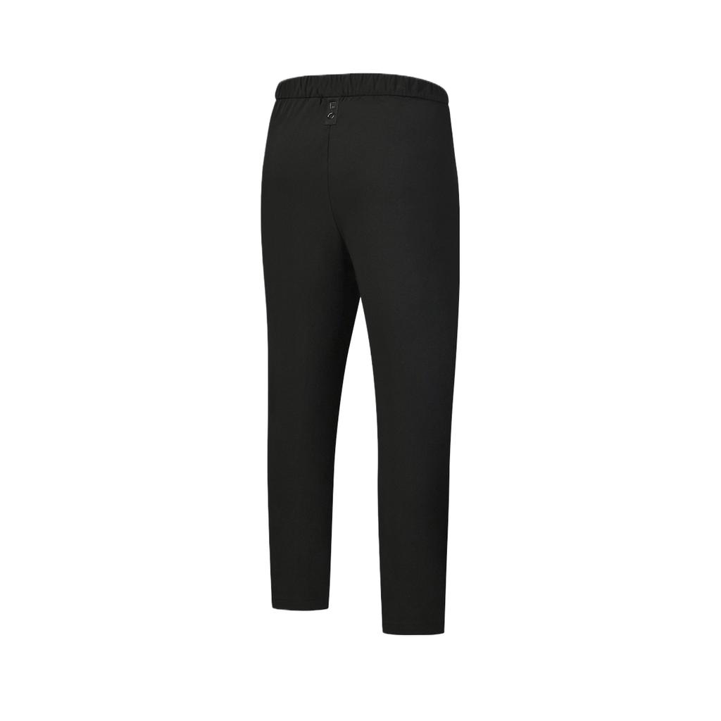 Fila CI Pioneer Capsule Elastic Solid Color Mid Waist Straight Leg Casual Pants Men Bottoms A11M628805F-BK