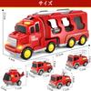 HIWO Construction Vehicle Toy Miniature for Boys and Girls Ages and Includes Carrier and Lights and Indoor Birthday Christmas Available in and Blue