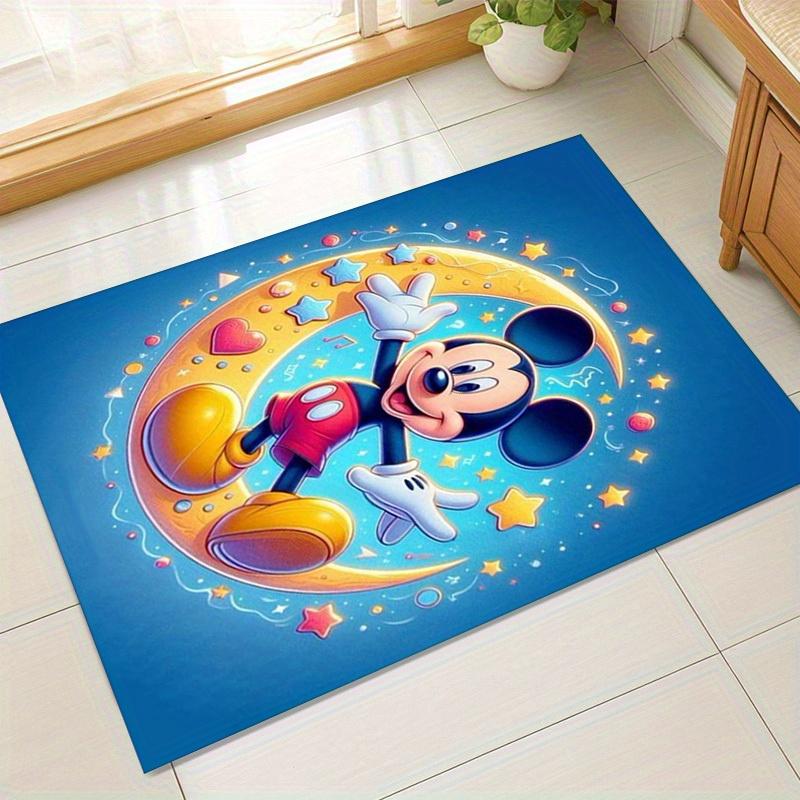 

1pc. Mickey Mouse Crescent Moon Starry Sky Rug - Home Decor, Office Carpet, Chair Mat, Outdoor Rug, Giftz0410158 60cm by 90cm