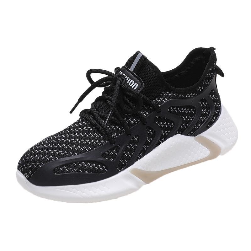 Spring New Mesh Polyurethane Lightweight Sports Shoes Women's Breathable Flat Casual Shoes Student Running Shoes Women