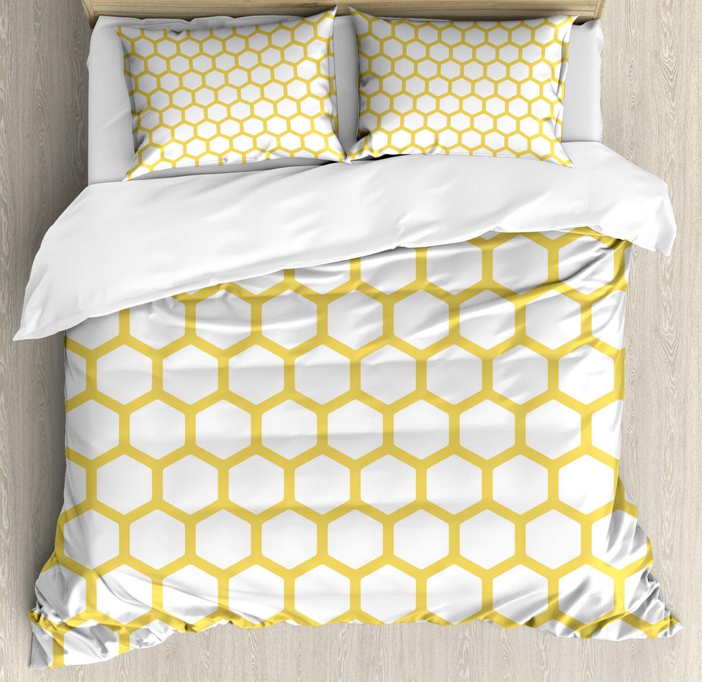 Bee Duvet Cover Bee Theme Comforter Set Covers For Kids Adults Women Bedroom Decor Soft Queen King Bedding Set With Pillowcases