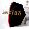 1pc Sturdy 8-Bone Auto Umbrella, Juventus Football Club Umbrella, Digital Printed, Foldable Umbrella for On-the-Go Outdoor Use