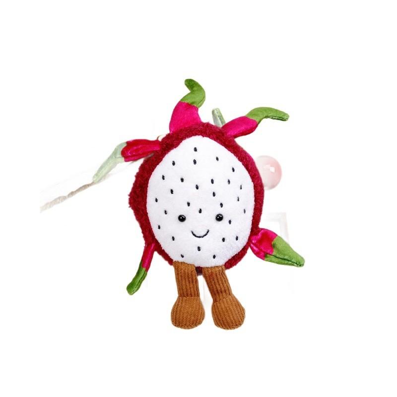 Creative Fruit Plush Keychain With Dragon Fruit Design For Kids And Collectors