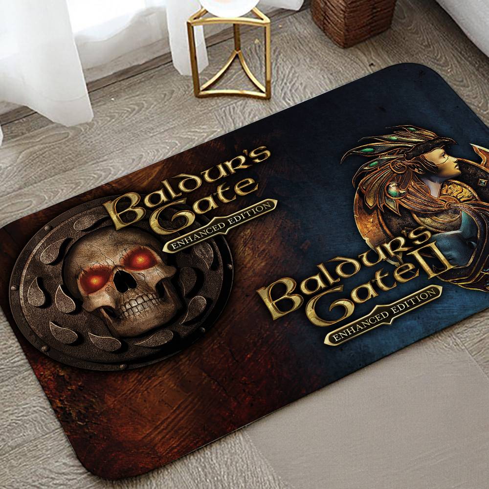 Table Mat Game B-Baldur's Gate Floor Mats Home Laundry Rug Carpet For Living Room Decor Lounge Area Foot Mat Entrance Doormat