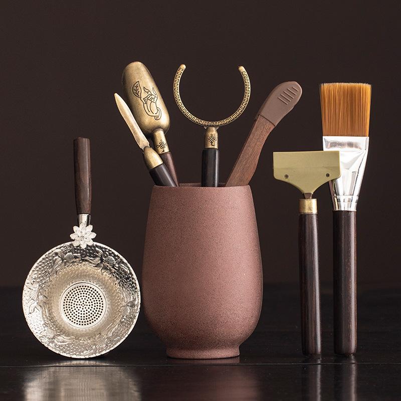 Kung Fu tea set accessories tea set accessories supplies Daquan tea making tools tea leak tea clip tea knife pot pen tea