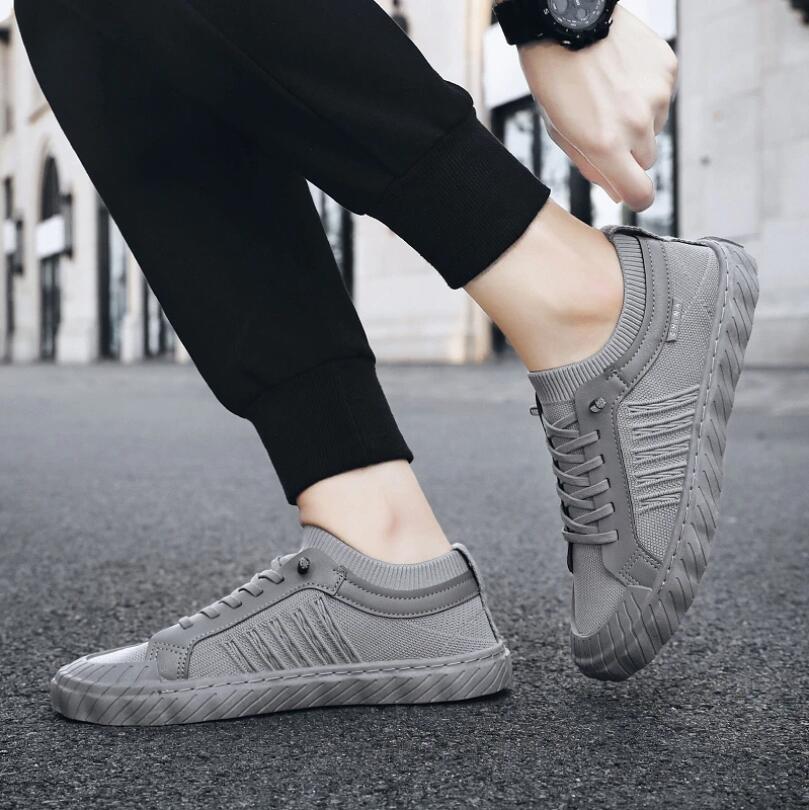2024New Breathable Cloth Shoes Men's Sneakers Light Trendy Casual Shoes  Weaving Mesh Men's Shoes Versatile Vulcanized Shoes