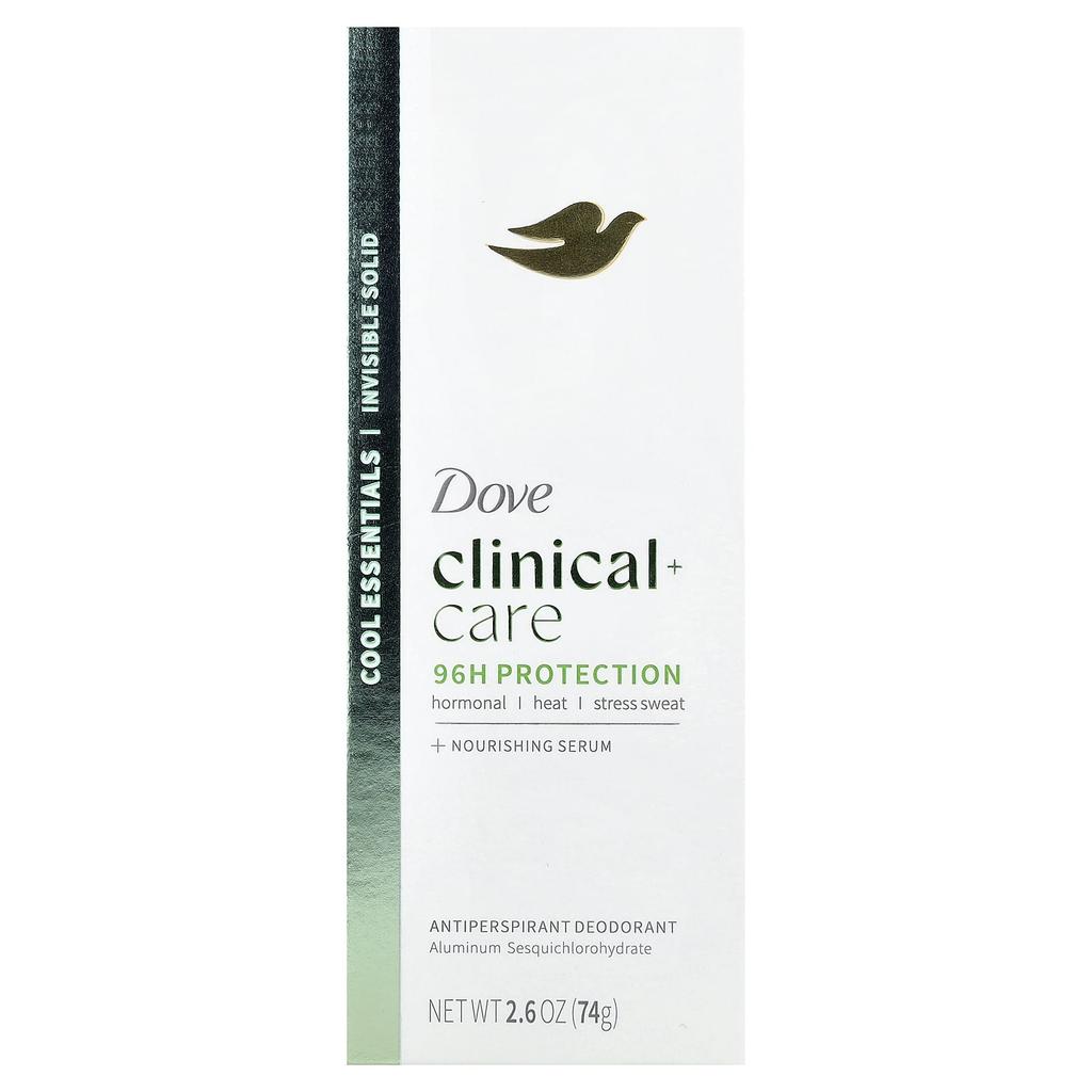 Dove, Clinical + Care, Antiperspirant Deodorant, Cool Essentials, 74g (2.6oz)