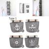 Cotton Linen Hanging Wall Bag For Dorm Room And Closet Storage