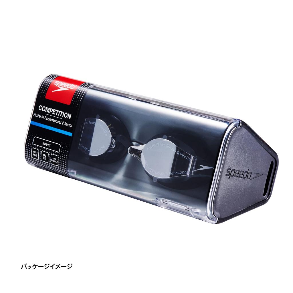 Speedo Fastskin Speedsocket 2 Mirror SE01907 Goggles, Unisex, Black,