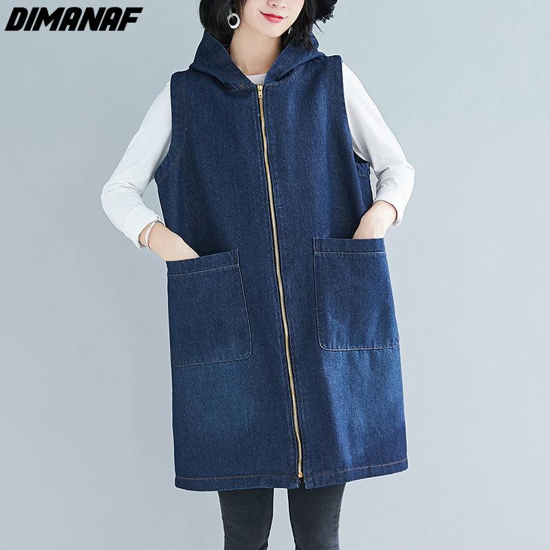 

DIMANAF 2023 Новая весенняя куртка без рукавов больших размеров, пальто, женские джинсовые пальто, повседневные осенние свободные хлопковые пуговицы, жилет большого размера, короткая куртка L синий