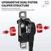 2 Piston E-Bike Disc Brake Set Power Off Bicycle Hydraulic Disc Brake E Scooter Power Control Shifter Bicycle Brakes 160 rotors