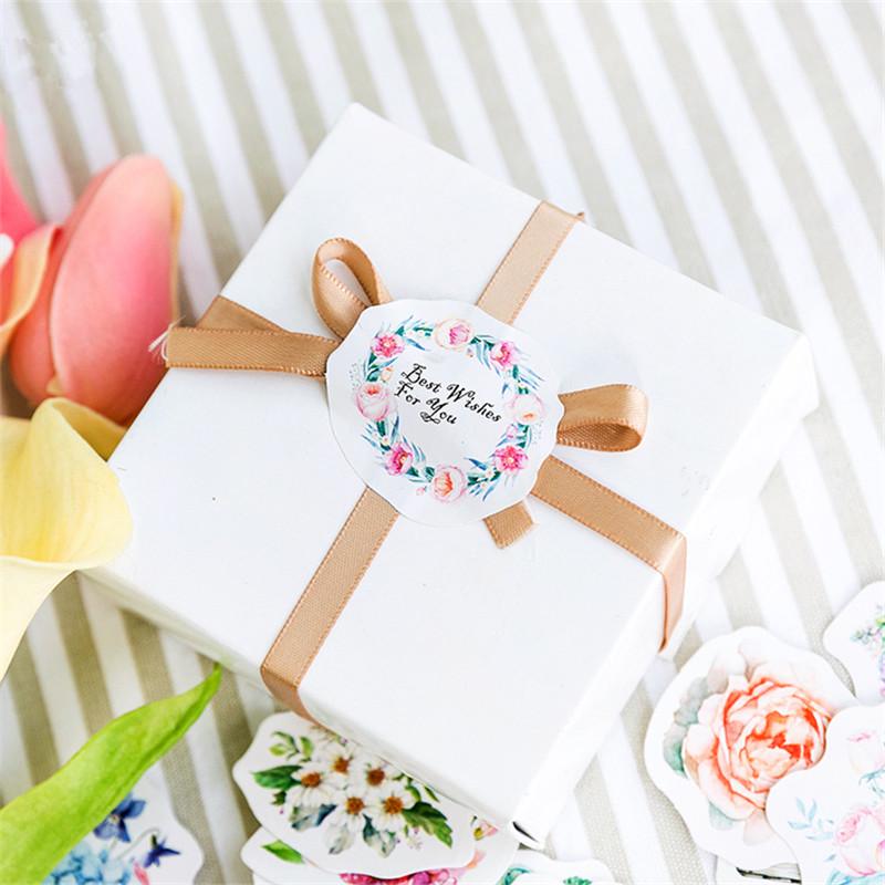 46 Pcs/Pack Kawaii Japanese Decoracion  Flower Stickers Scrapbooking Flakes Journal Cute Diary Stationery School Supplies