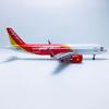 47cm 1/80 Scale Air Airbus A320 VietJet Airlines Aircraft Model Diecast Resin Light & Wheel Souvenir Plane Display Item Decor