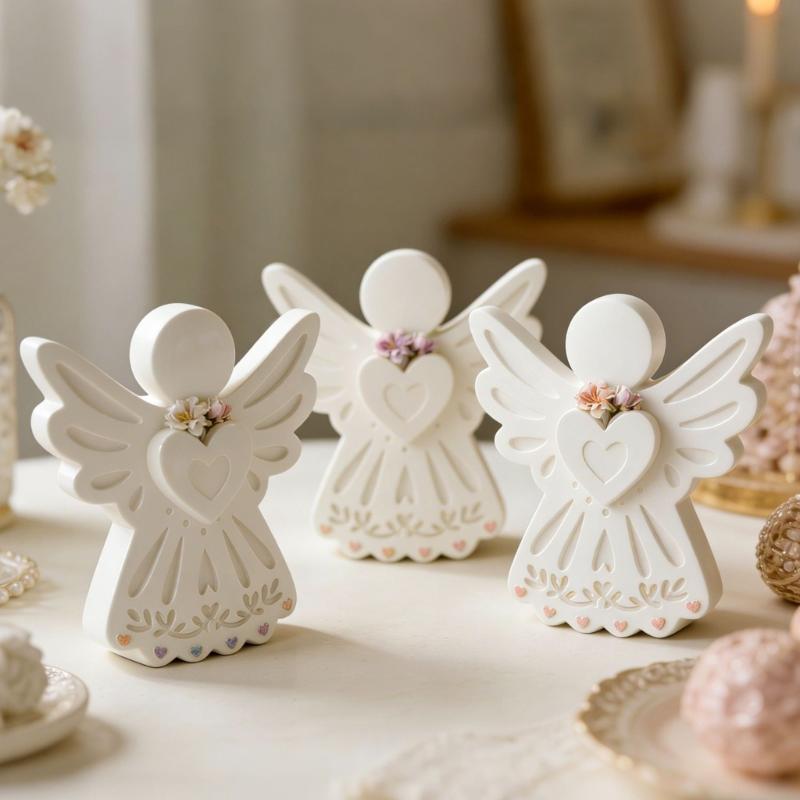 Flexible Silicone Crafting Mould Detailed Angel Wing Designs for Scented Candle Soap Making Projects