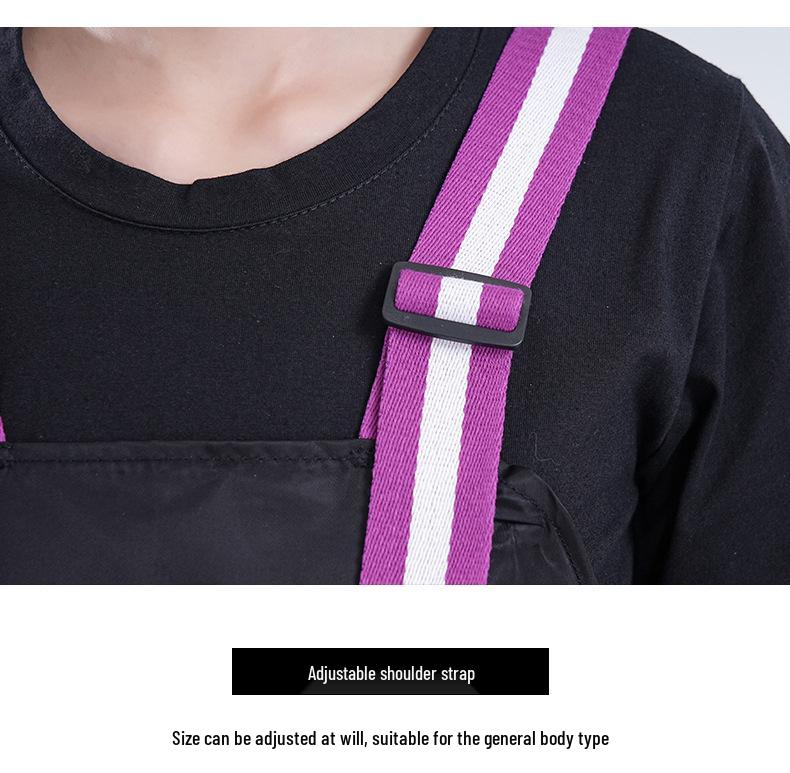 Korean Style Nylon Sleeveless Work Apron for Coffee Shop & Barbers