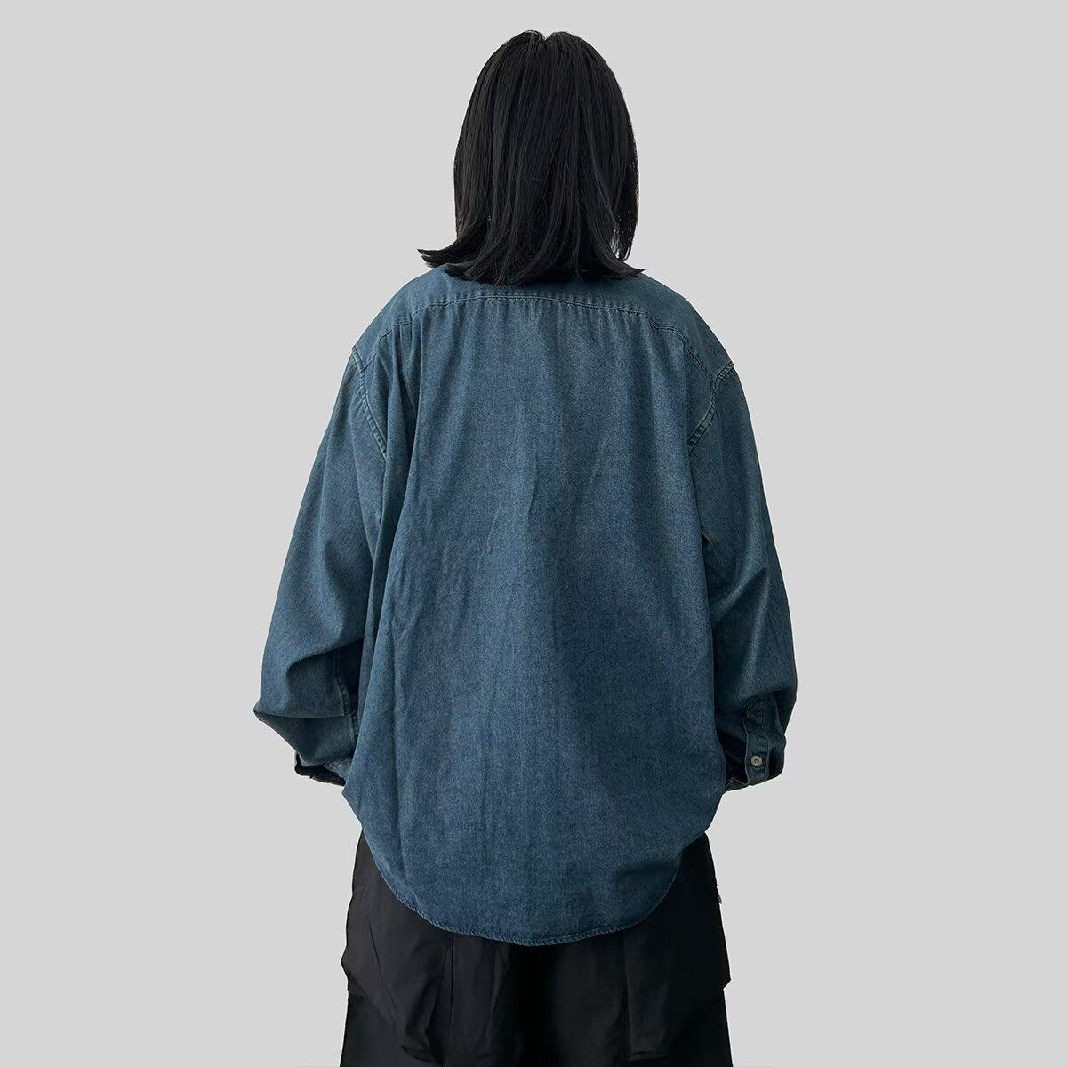 

2024 Весна и осень PU красивое пальто мужское Ins High Street модный бренд Гонконгский стиль японский стиль Харадзюку корейский стиль модная свободная куртка 2XL синий