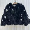 Real Fox Fur Coat for Women Autumn and Winter Warm Real Fur Coat Short Style Fur Versatile Young Tops