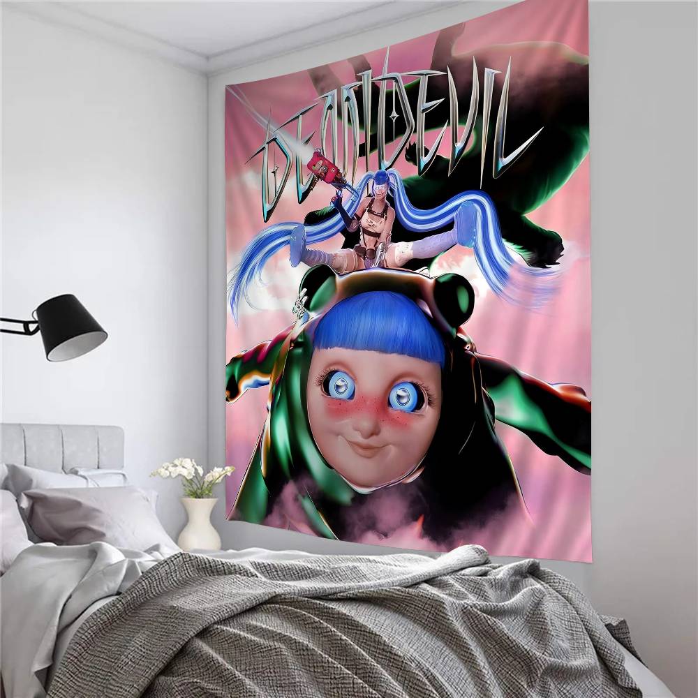 Ashnikko Rapper Weedkiller Printed Large Wall Tapestry Hanging Tarot Hippie Wall Rugs Dorm Home Decor