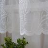 Breathable Sheer White Curtains for Window Stylish Lace Designs Kitchen Dining Decoration