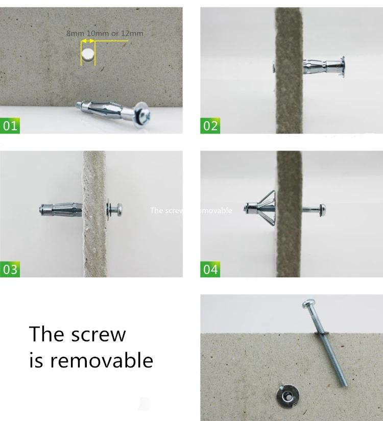 Heavy Duty Bolt Drive Hollow Plaster Wall Drywall Anchor Hollow Wall Anchor Kit Drywall Cavity Plug Dowel Molly Bolts