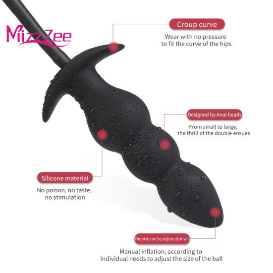 Mizz Zee Anal-to-Clean-Stimulator, verstellbarer, einfacher Expander, detailliertes Anal-Sexspielzeug