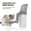 The All-in-one Litter Scooper Comes With a Roll of Garbage Bags, Making It Easy To Use and Remove Litter Clumps