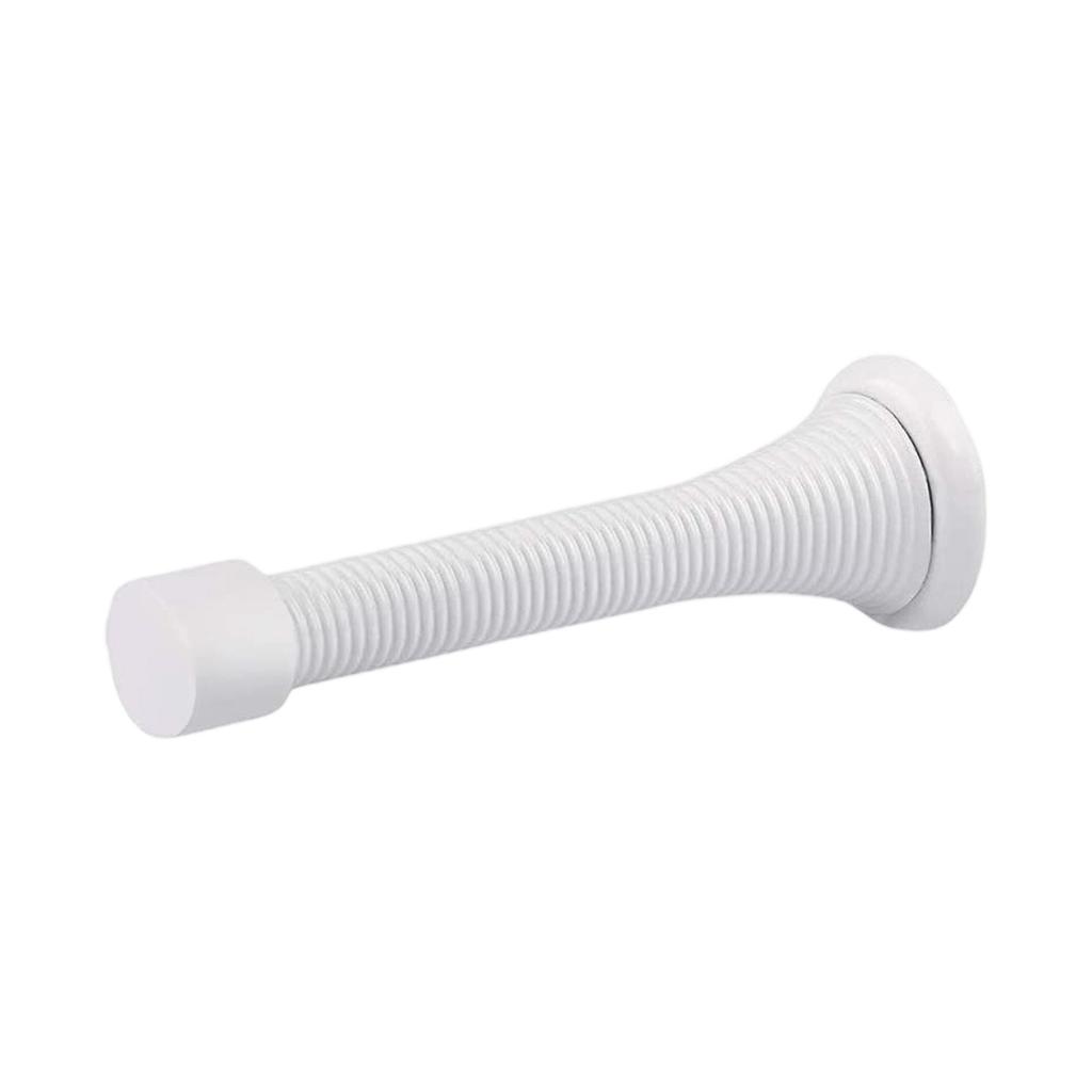 Spring Door Stopper Wall Mounted Door Holder with Rubber Tip Flexible Metal Coil Construction Durable Protection for Walls and Doors