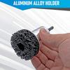 Wheel Hub Cleaning Kit,Brake Hub Cleaning Kit Includes 3 Pads,Holder and Adapter,Fits Power Drill or 1/2" Impact Driven Wrenches