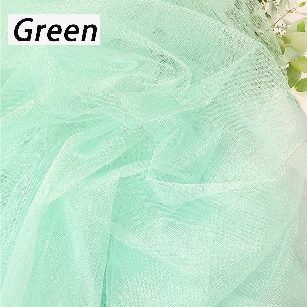Pearlescent Tulle Fabric 150x100cm Soft Mesh Gauze for Bridal Skirt Clothing Home Curtain Lightweight Translucent Photo Backdrop