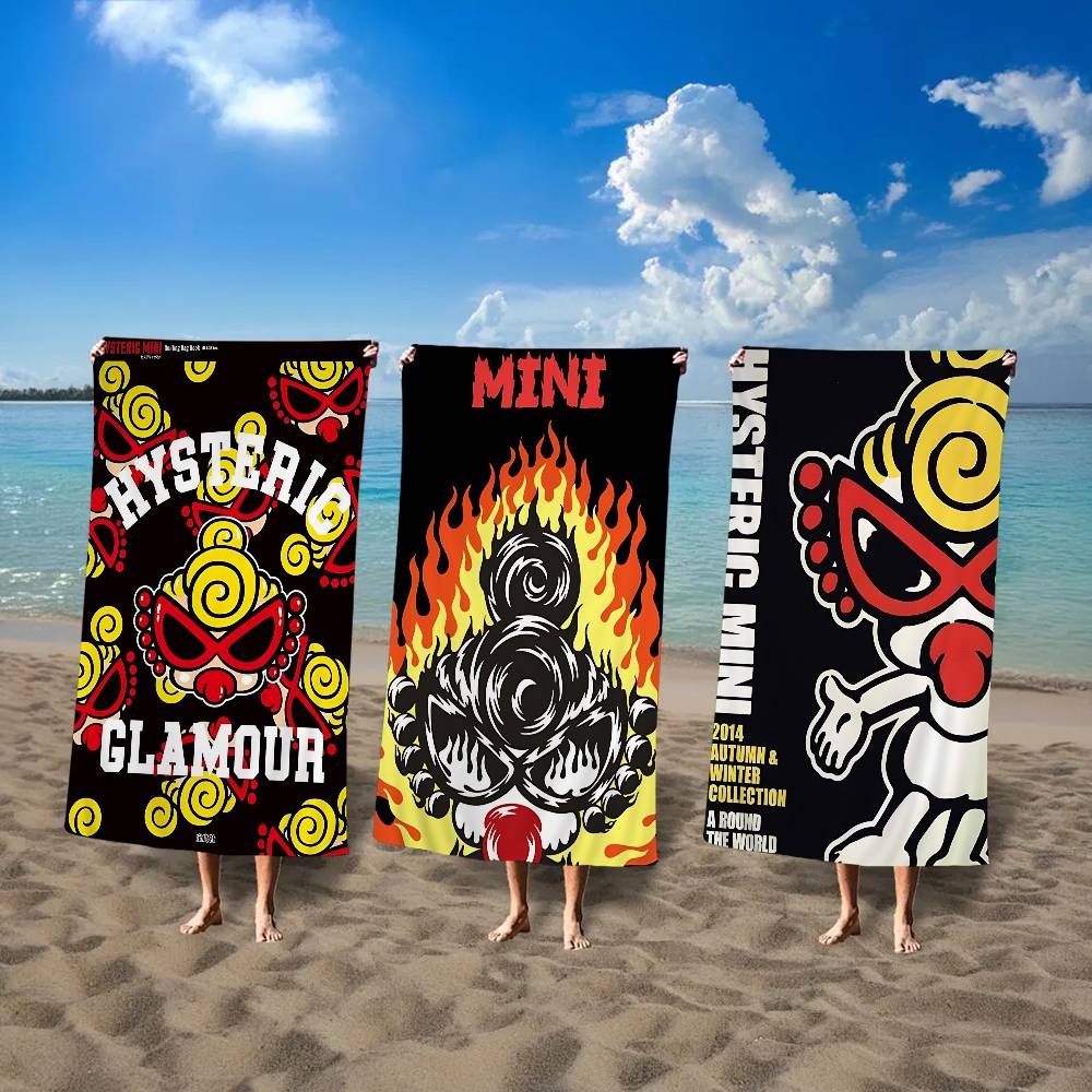 Ka Chen Muda White Fashion Brand H-Hysteric G-Glamour Big Microfiber Beach Towels Quick Dry Towel Sand Beach Towels Pool Towel