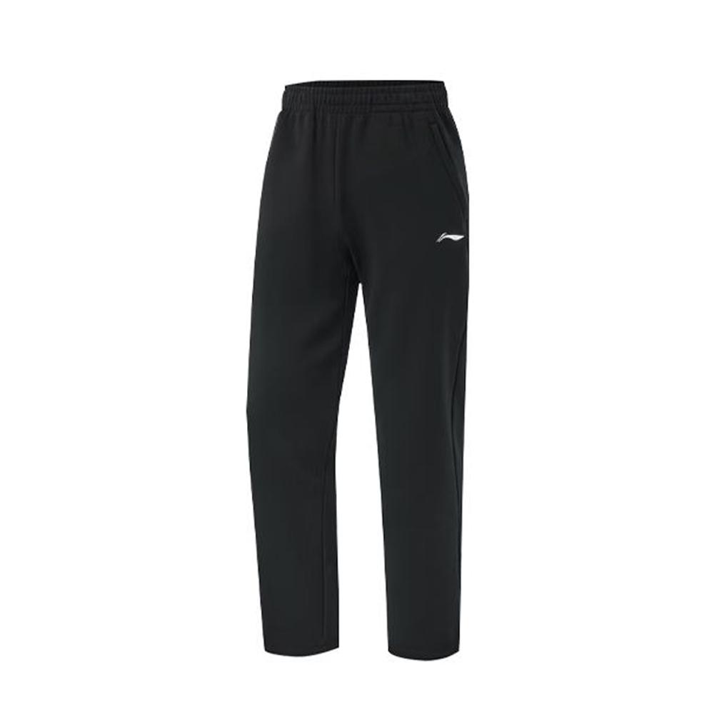 Li Ning Casual Pants Unisex Black Moderate Straight Fit Pants QWER71-2