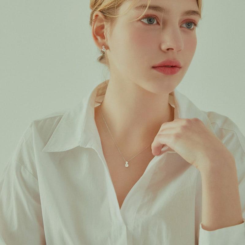 J.ESTINA WHITEMOND Necklace (JJLJNQ3BS300SW420)