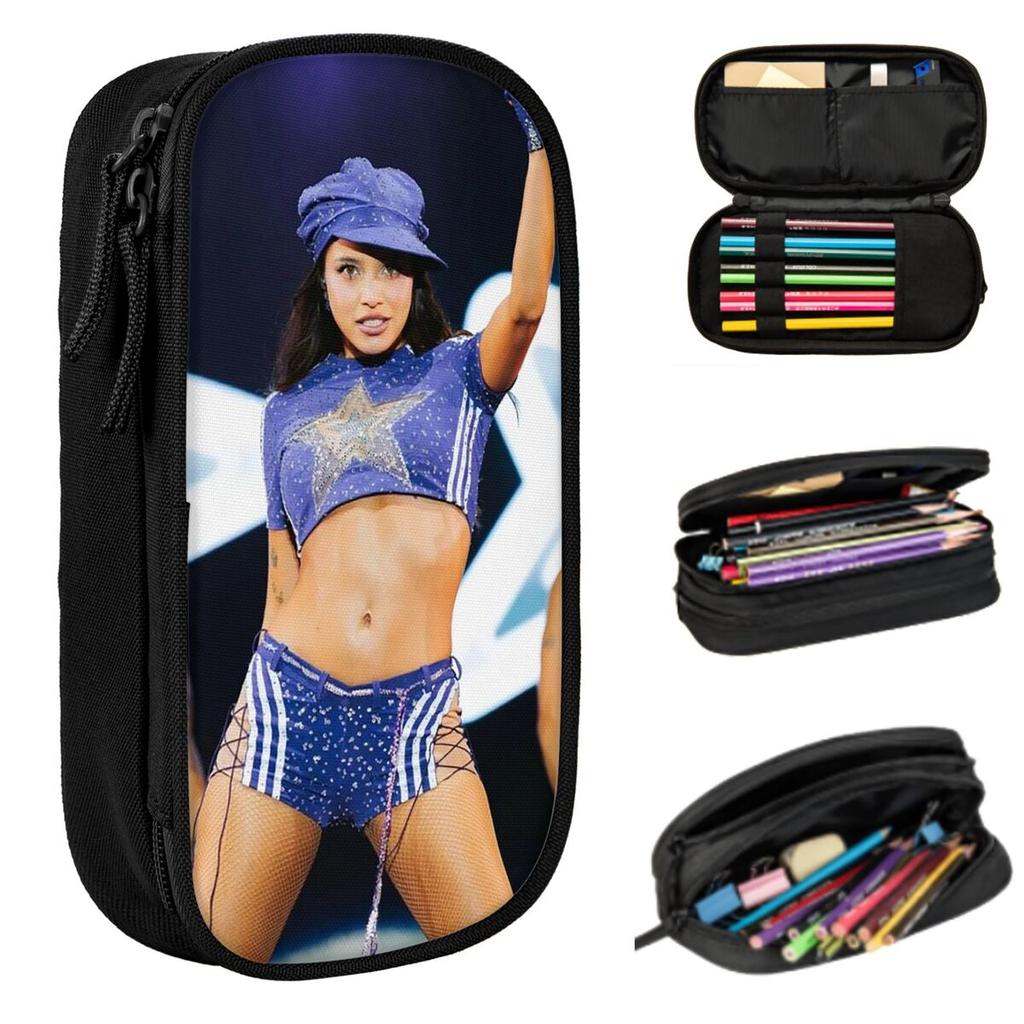 Singer Emilia Mernes Cover Emilia Mp3 Pencil Case for Kids Gifts Pen Box Pencil Bag Stationery Supplies Pen Holder Bag