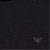 Emporio Armani Round Neck Solid Color Eagle Logo Embroidered Long Sleeve T-Shirt Men Tops Black 111653-4F584-00020