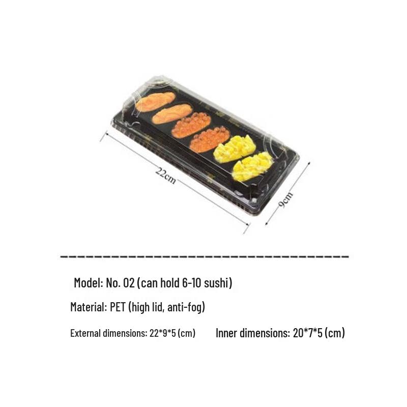 

ONYLM Gold Maple Leaf Japanese Print Disposable Sushi Box