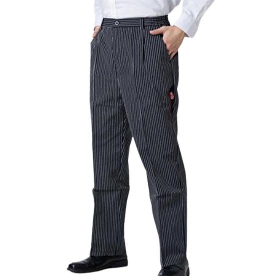 Uniforms Pants Straight Loose Waiter Casual Chef Pants for Work