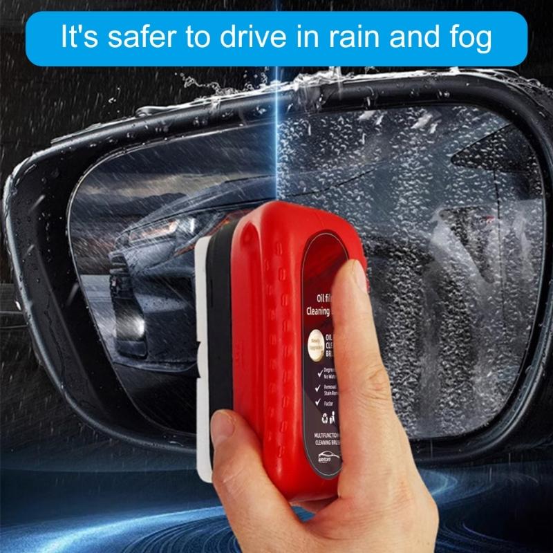 Car Window Restorer Cleaner Oil Film Eliminator Remover for Rainy Days Enhanced Nighttime Visibility Spotless Windscreen