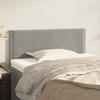Vidaxl Bed Headboard, Light Gray, 80X5X78/88 Cm, Velvet